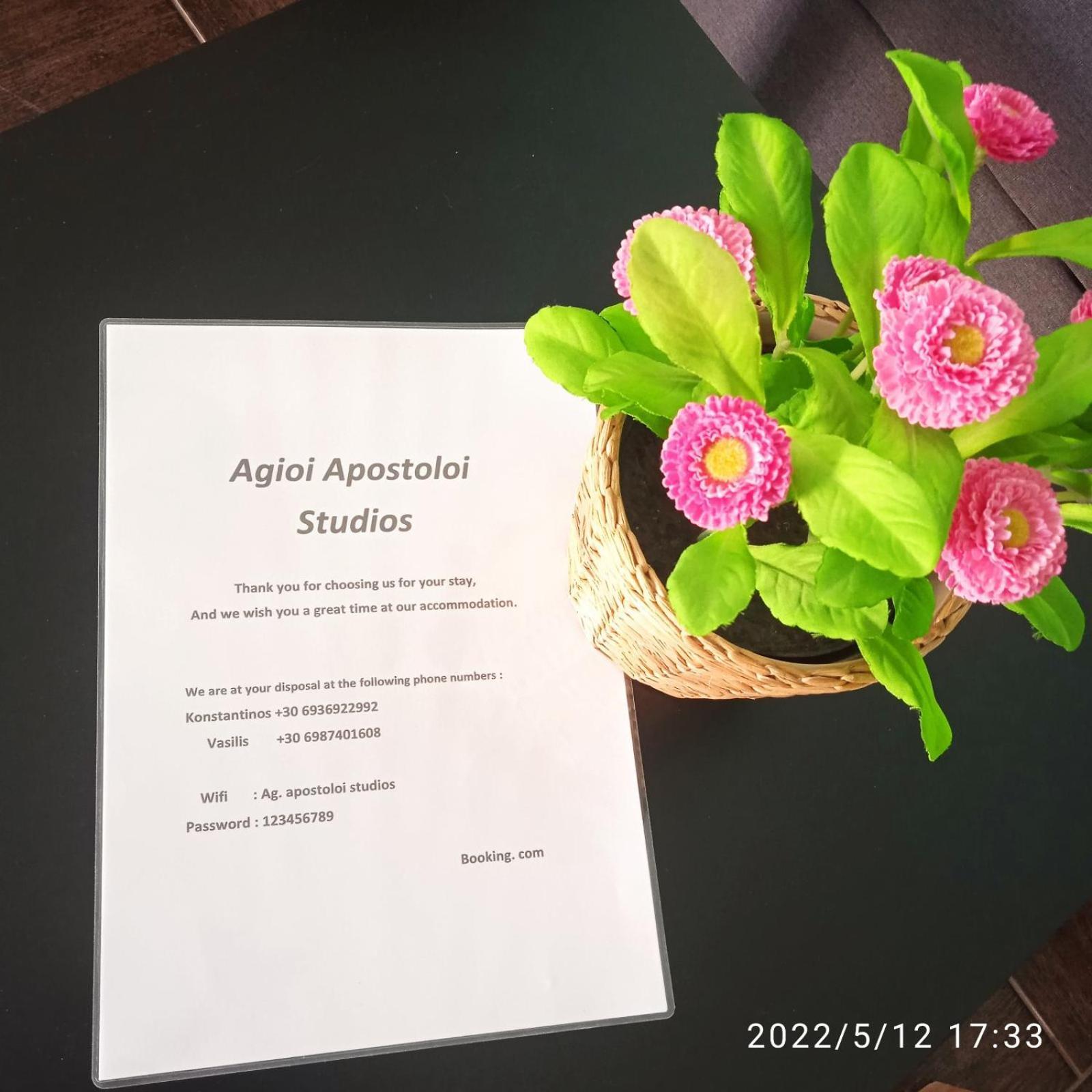 Ag.Apostoloi Studios Agio Apóstoloi Zimmer foto